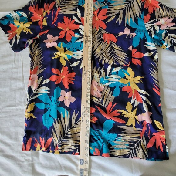 George Hawaiian Floral Print Mens Shirt NWOT Size M - Picture 11 of 14